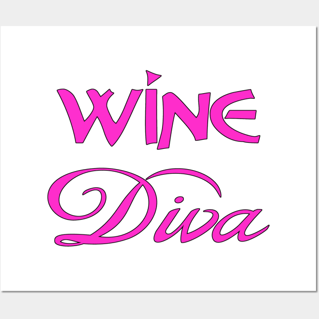 Wine Diva Wall Art by Naves